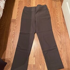 Brown Stretch Nic&Zoe pull on pants SZ4P
